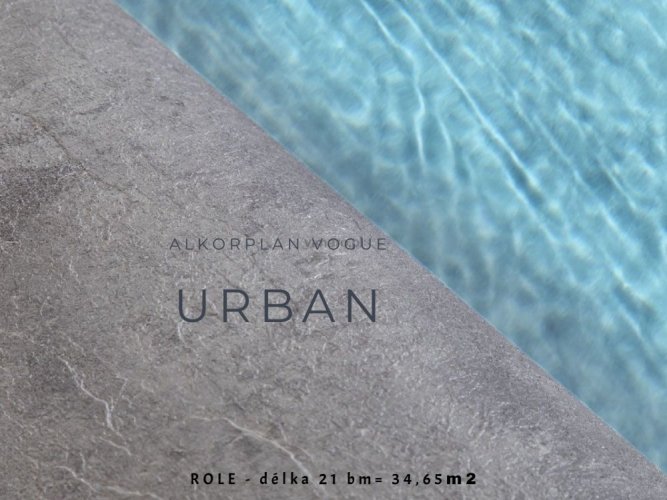 Bazénová fólie ALKORPLAN VOGUE - Urban; 1,65m šíře, 2,0mm, 21m role